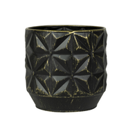 Pot linske d19h17cm zwart