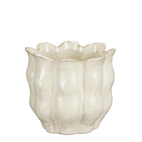 Pot lola d17h15cm off white