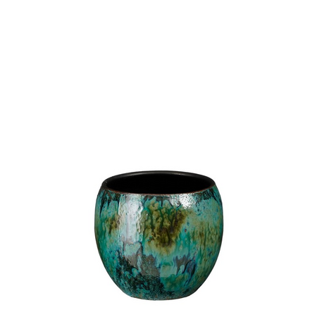 Pot loren d17h16cm blauw