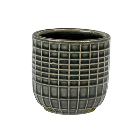 Pot lucia d8h7cm grijsblauw