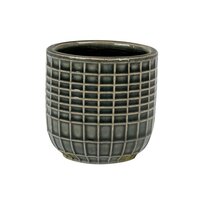 Pot lucia d8h7cm grijsblauw