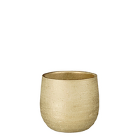 Pot marcus d14h12cm champagne