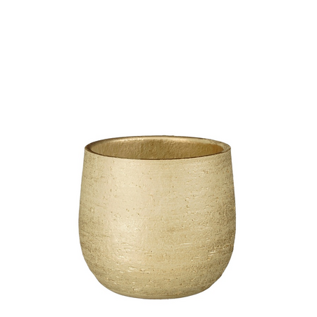 Pot marcus d16h14cm champagne