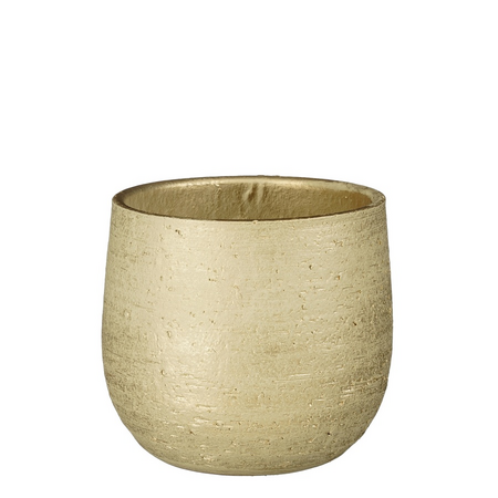 Pot marcus d18h16cm champagne