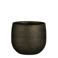 Pot marcus d18h16cm metalliek