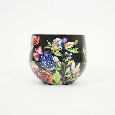 Pot midnight bloom d33h28cm
