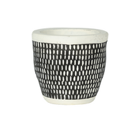 Pot mylo d8h7cm zwart stip