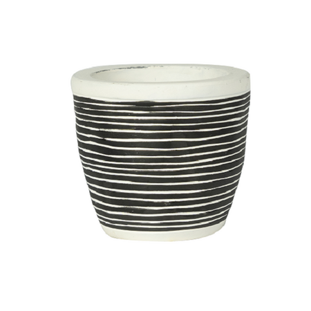 Pot mylo d8h7cm zwart streep