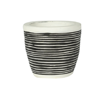 Pot mylo d8h7cm zwart streep