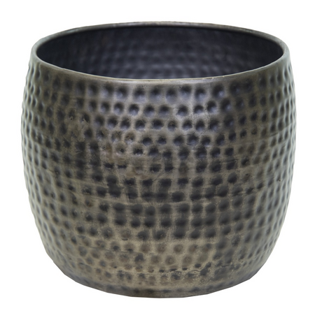 Pot nerja cilinder d52h41cm zilver