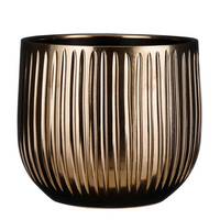 Pot pablo d29h25cm brons ribbel