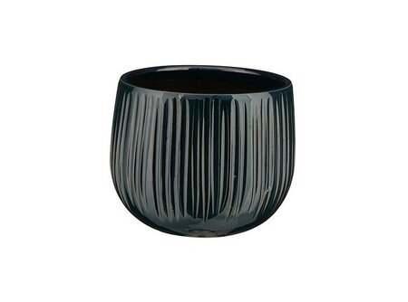 Pot pablo ribbel d16h14cm blauw