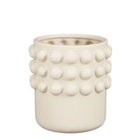 Pot pam d19.5h20.5cm off white
