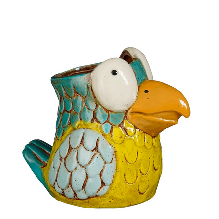 Pot papegaai l19.5b13h16cm l.blauw