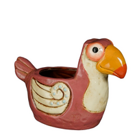 Pot pelikaan l20.5b11.5h15.5cm geel