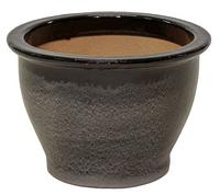 Pot platte rand ceria d23h19 zwart