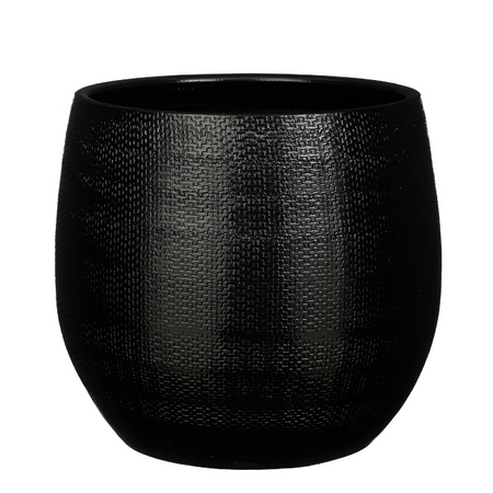 Pot porto d28h28cm zwart