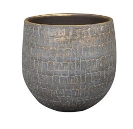 Pot renzo d18h16cm antraciet