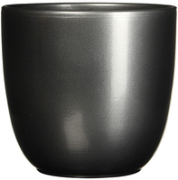 Pot rond tusca d10h9cm antraciet - Mica - afbeelding 2
