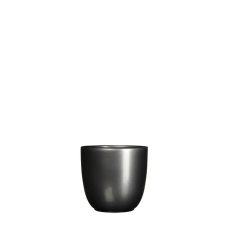 Pot rond tusca d10h9cm antraciet - Mica - afbeelding 1