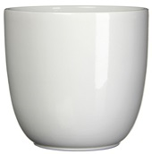Pot rond tusca d10h9cm wit - Mica - afbeelding 2