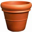 Pot roodsteen bordo d42.5 - h39 cm