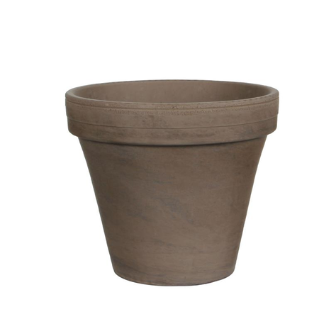 Pot roodsteen d22cm basalt - afbeelding 1