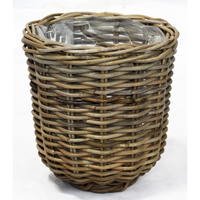Pot rotan grijs d29h30cm