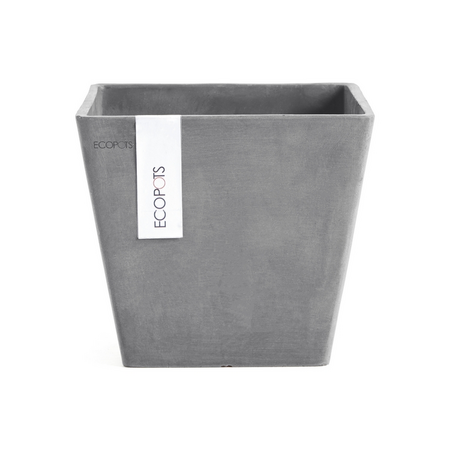 Pot rotterdam grijs l20b20h18cm - afbeelding 1