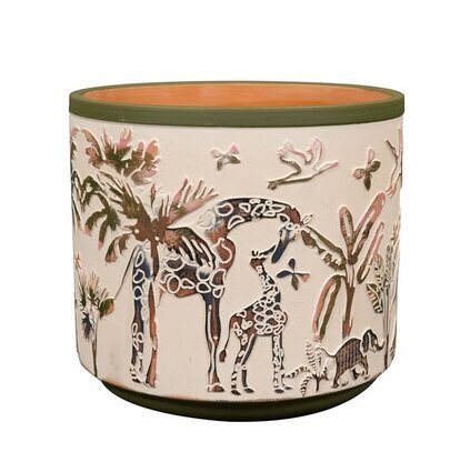 Pot safari wildlife d13h12cm