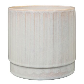 Pot sarien d23h22cm off white