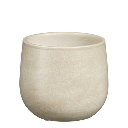 Pot sevilla d15h13cm off white