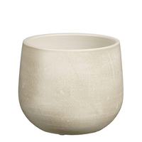 Pot sevilla d17h15cm off white