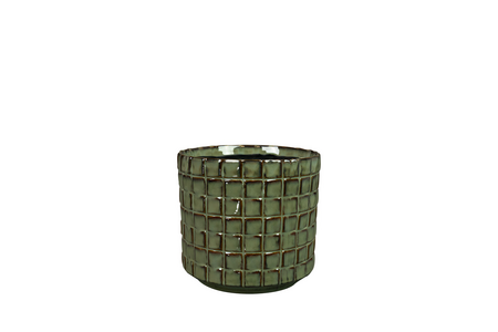 Pot stian d16h15cm moss green
