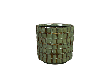 Pot stian d21h20cm moss green