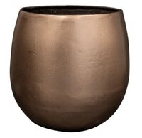 Pot stijn d34h35cm goud