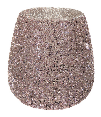 Pot strass cauldron d9.5h9 roze