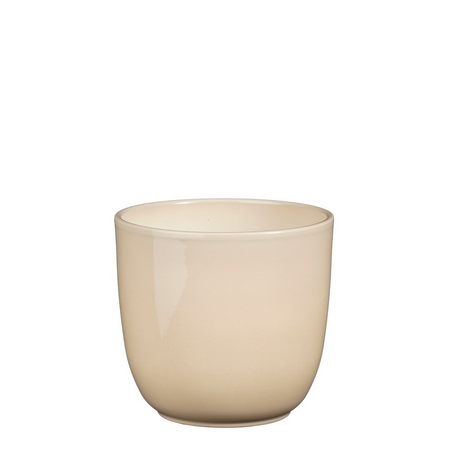 Pot tusca d12h11cm beige