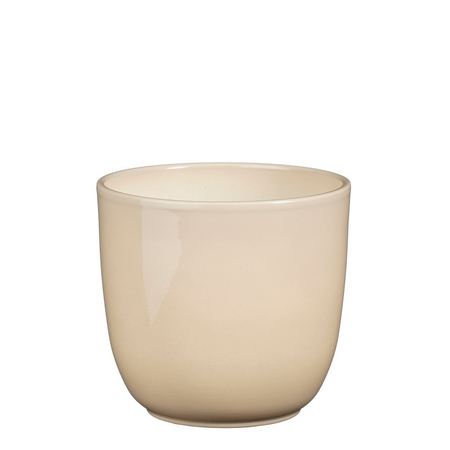 Pot tusca d14.5h14cm beige
