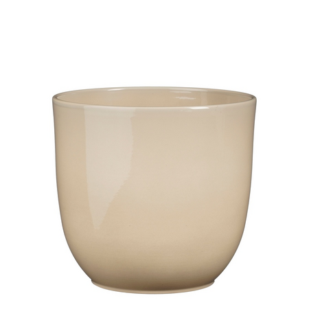 Pot tusca d19.5h18.5cm beige