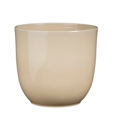 Pot tusca d25h23cm beige