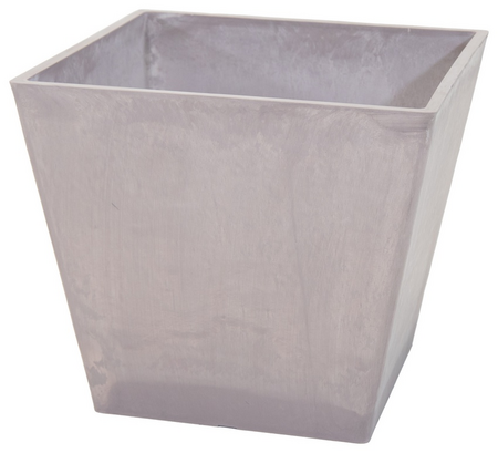 Pot vierkant ecostone b30h26 taupe