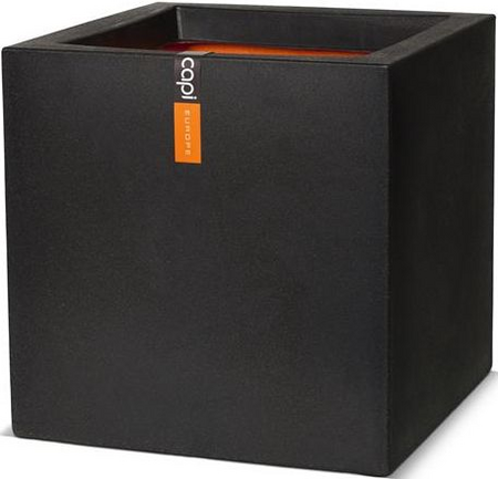 Pot vierkant ii l30b30h30cm zwart