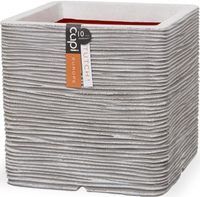 Pot vierkant rib nl l40b40h40 ivoor - afbeelding 2