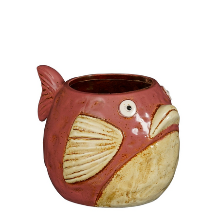 Pot vis l18b15.5h14cm l.paars