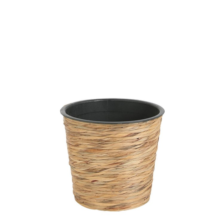 Pot weave d30h26cm bruin