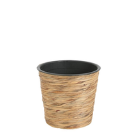 Pot weave d30h26cm bruin