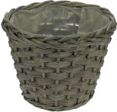 Pot wilg d28h21cm grijs