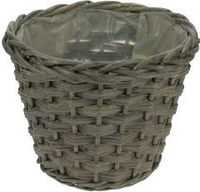 Pot wilg d28h21cm grijs