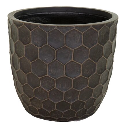 Pot yara egg d39h38cm bruin